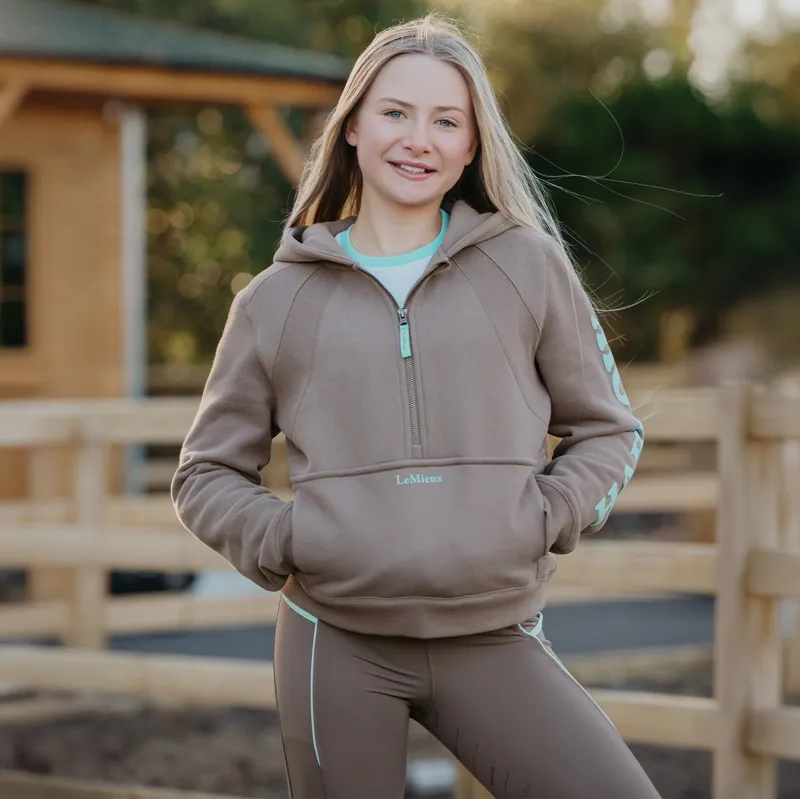 LeMieux x Harlow Young Rider Hoodie - Walnut-3