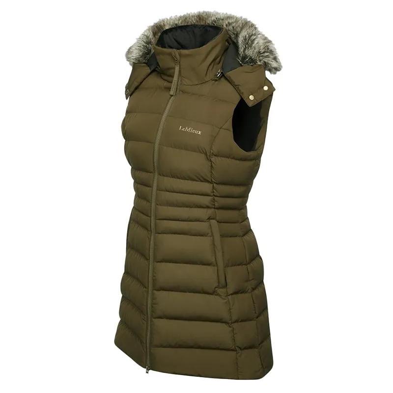 LeMieux Harper Ladies Longline Puffer Vest - Alpine-6