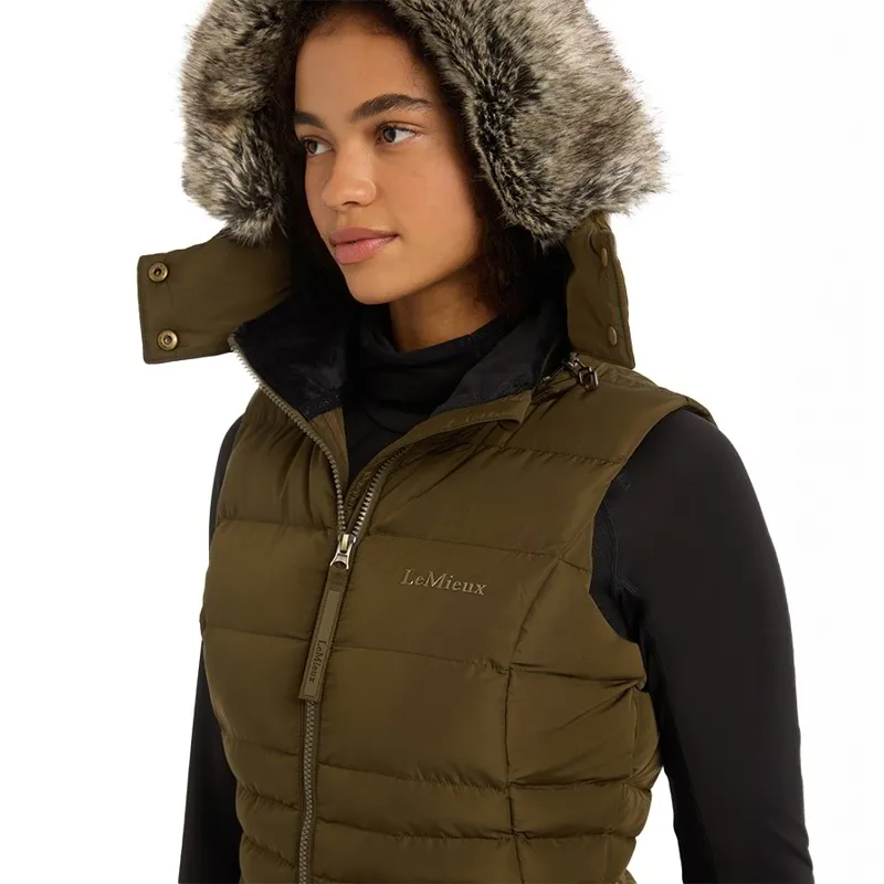 LeMieux Harper Ladies Longline Puffer Vest - Alpine-5