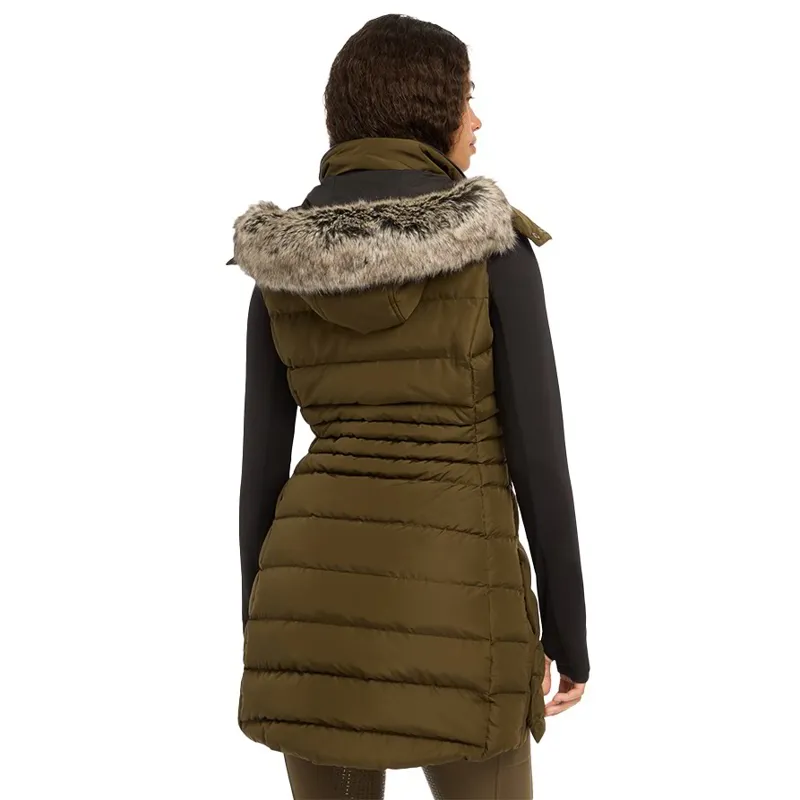 LeMieux Harper Ladies Longline Puffer Vest - Alpine-4