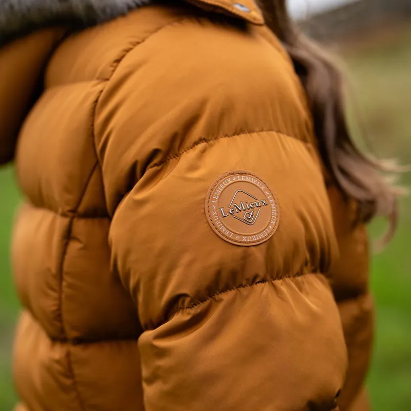 LeMieux Harper Women's Longline Puffer Jacket - Ginger-10