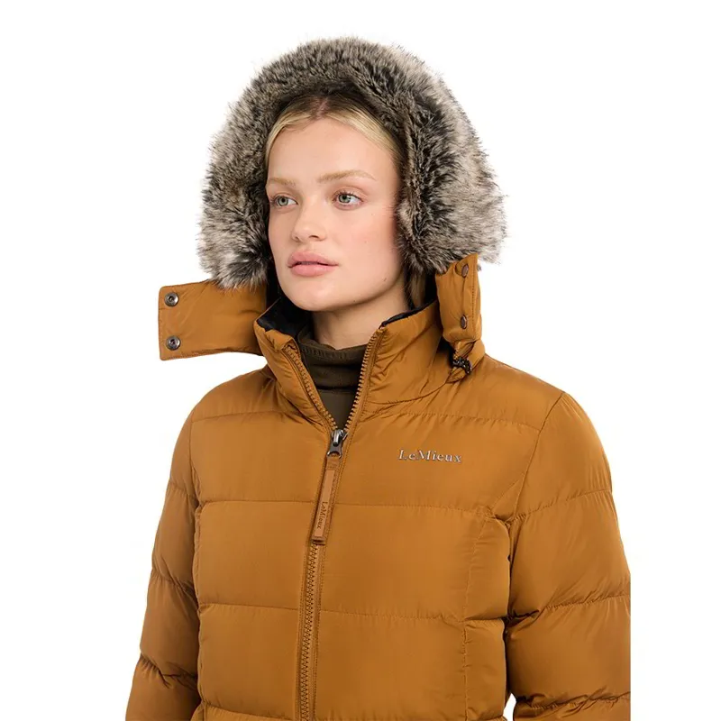 LeMieux Harper Women's Longline Puffer Jacket - Ginger-8