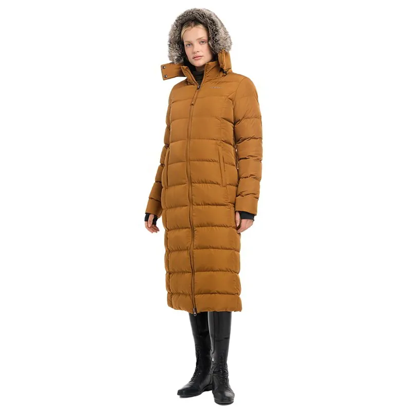 LeMieux Harper Women's Longline Puffer Jacket - Ginger-6