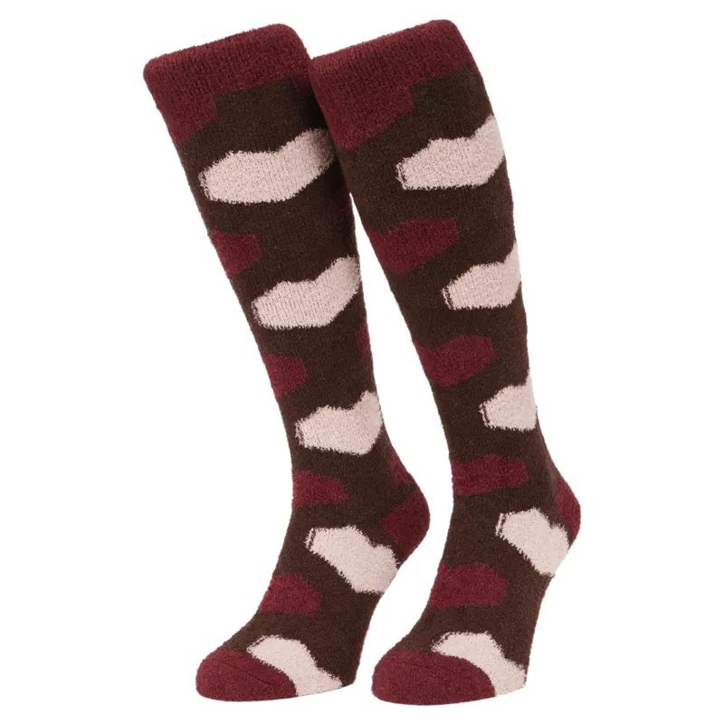 LeMieux Heart Fluffies Adult Socks - Bramble-2