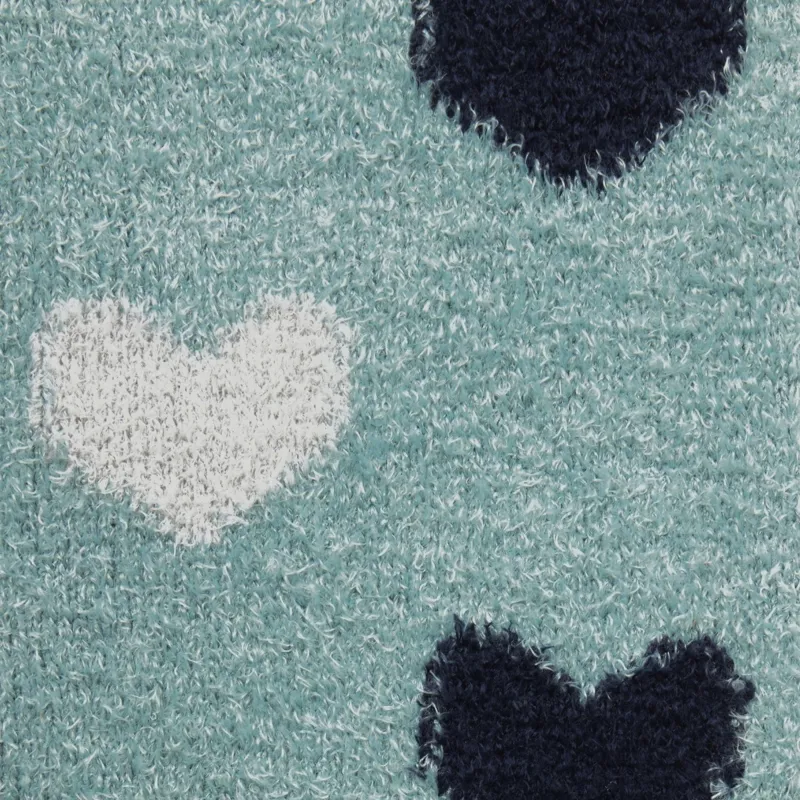 LeMieux Heart Fluffies Junior Socks - Aloe-2