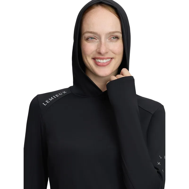 LeMieux Heidi Women's Hooded Mid Layer - Black-3