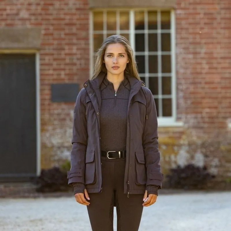 LeMieux Heritage Beatrice Women's Waterproof Coat - Cocoa-1