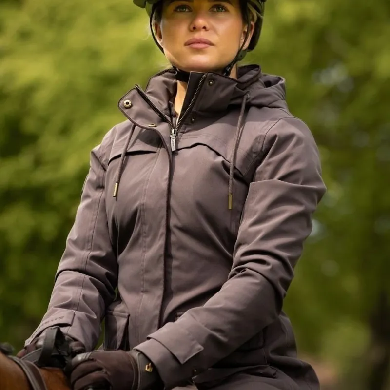 LeMieux Heritage Beatrice Women's Waterproof Coat - Cocoa-6