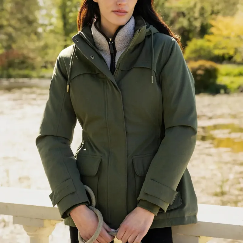 LeMieux Heritage Beatrice Women's Waterproof Coat - Olive-13