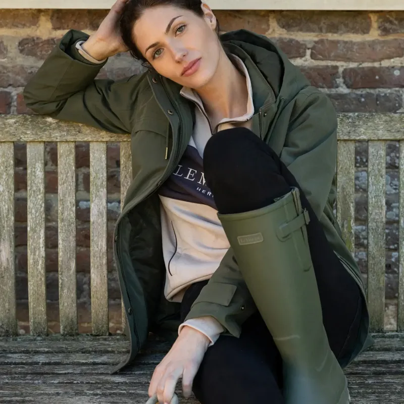 LeMieux Heritage Beatrice Women's Waterproof Coat - Olive-4