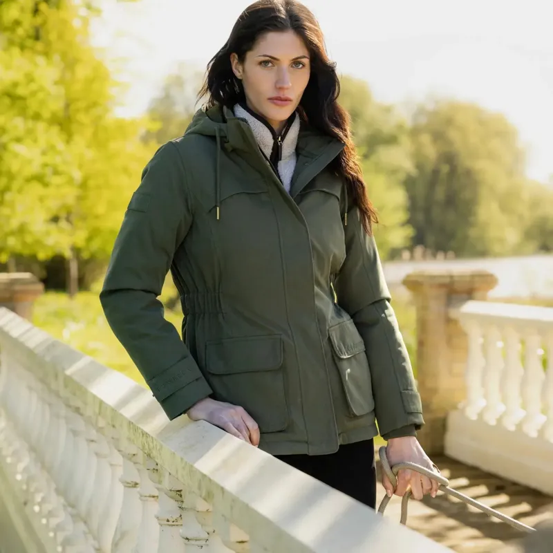 LeMieux Heritage Beatrice Women's Waterproof Coat - Olive-6