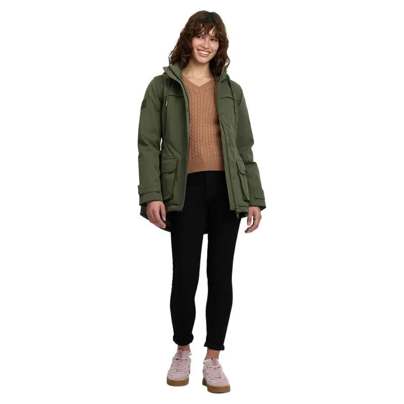 LeMieux Heritage Beatrice Women's Waterproof Coat - Olive-3