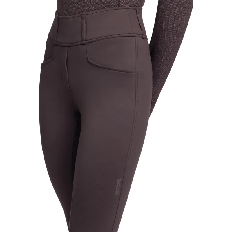LeMieux Heritage Check Full Grip Women's Riding Tights - Cocoa-4