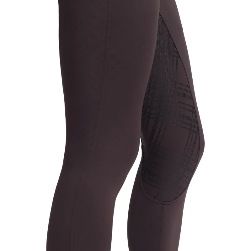 LeMieux Heritage Check Full Grip Women's Riding Tights - Cocoa-3