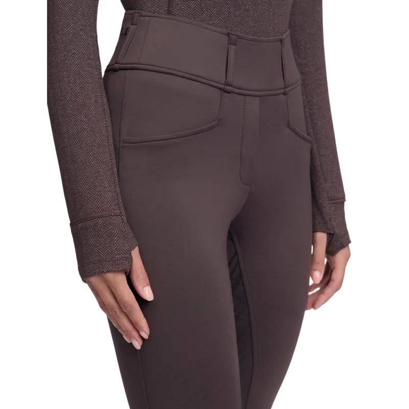 LeMieux Heritage Check Full Grip Women's Riding Tights - Cocoa-6