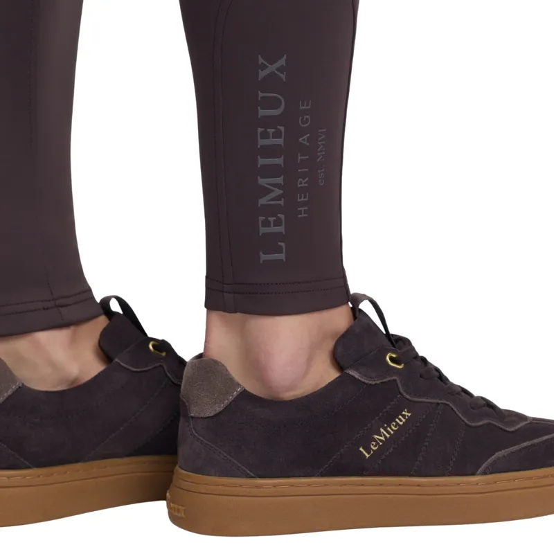 LeMieux Heritage Check Full Grip Women's Riding Tights - Cocoa-7