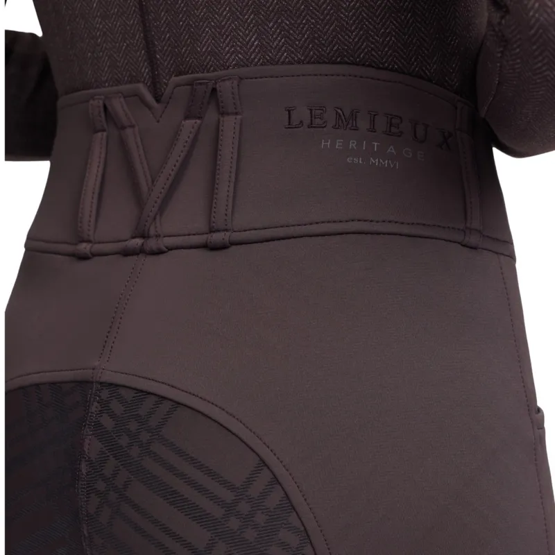 LeMieux Heritage Check Full Grip Women's Riding Tights - Cocoa-8