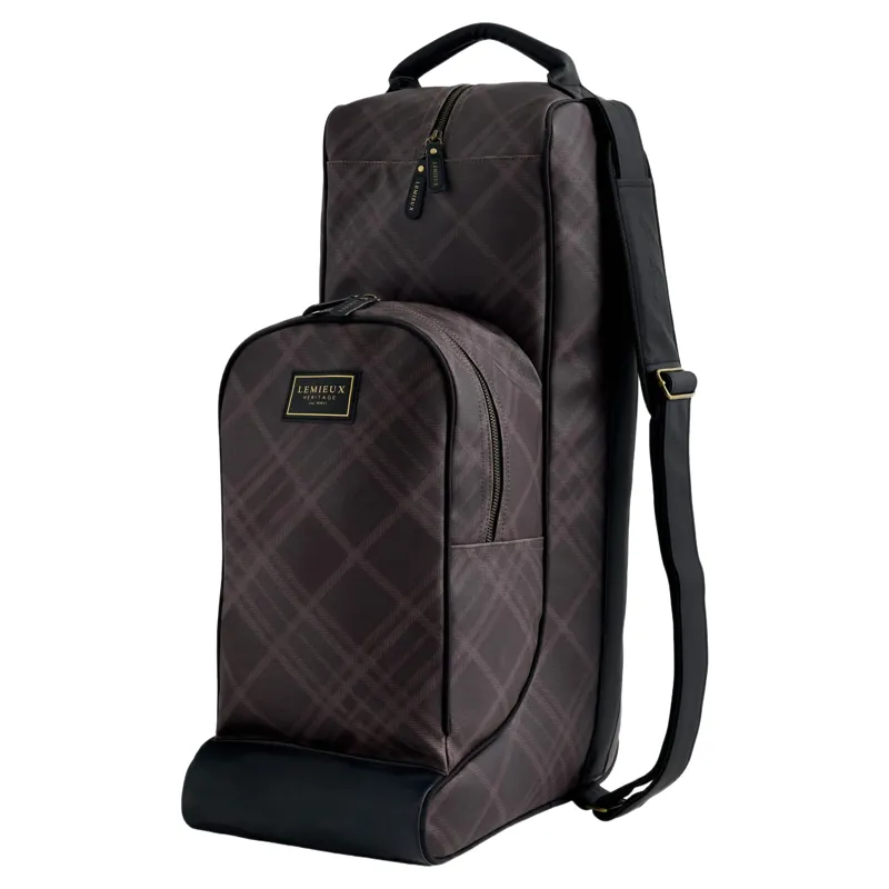LeMieux Heritage Helmet and Boot Bag - Cocoa-1