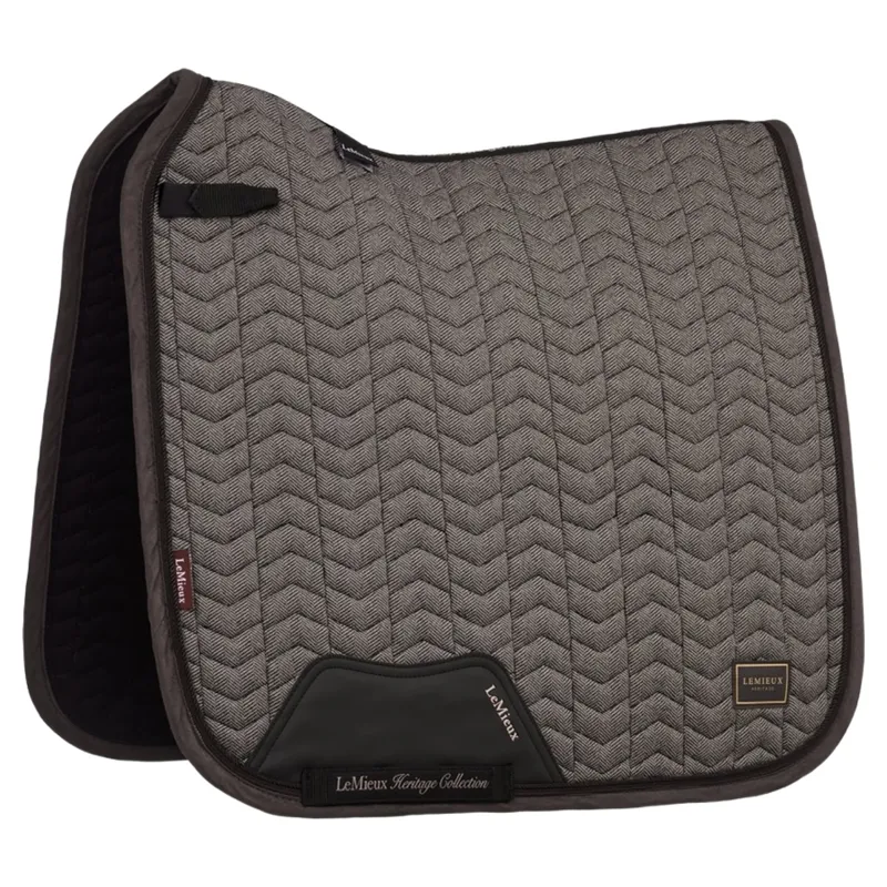 LeMieux Heritage Herringbone Dressage Saddle Pad - Cocoa Pre-Order