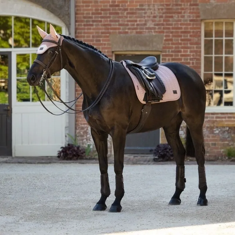 LeMieux Heritage Herringbone Dressage Saddle Pad - Wild Rose Pre-Order-1