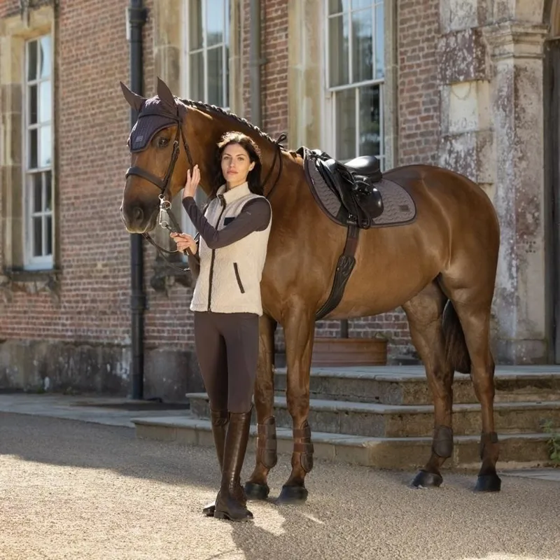 LeMieux Heritage Herringbone Jump Saddle Pad - Cocoa Pre-Order-11
