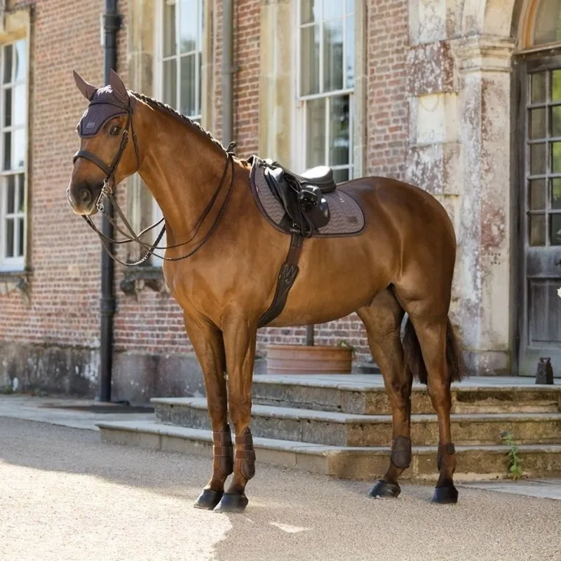 LeMieux Heritage Herringbone Jump Saddle Pad - Cocoa Pre-Order-10