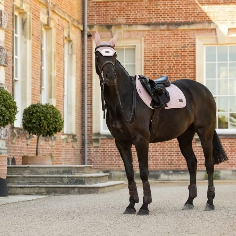LeMieux Heritage Herringbone Jump Saddle Pad - Wild Rose Pre-Order-8