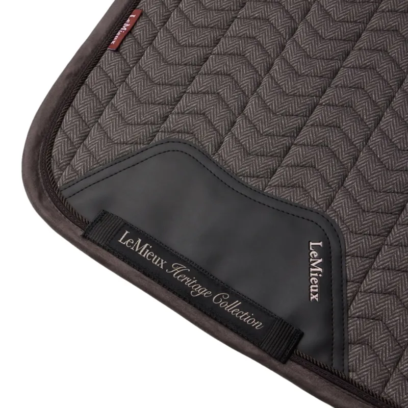 LeMieux Heritage Herringbone Dressage Saddle Pad - Cocoa Pre-Order-7