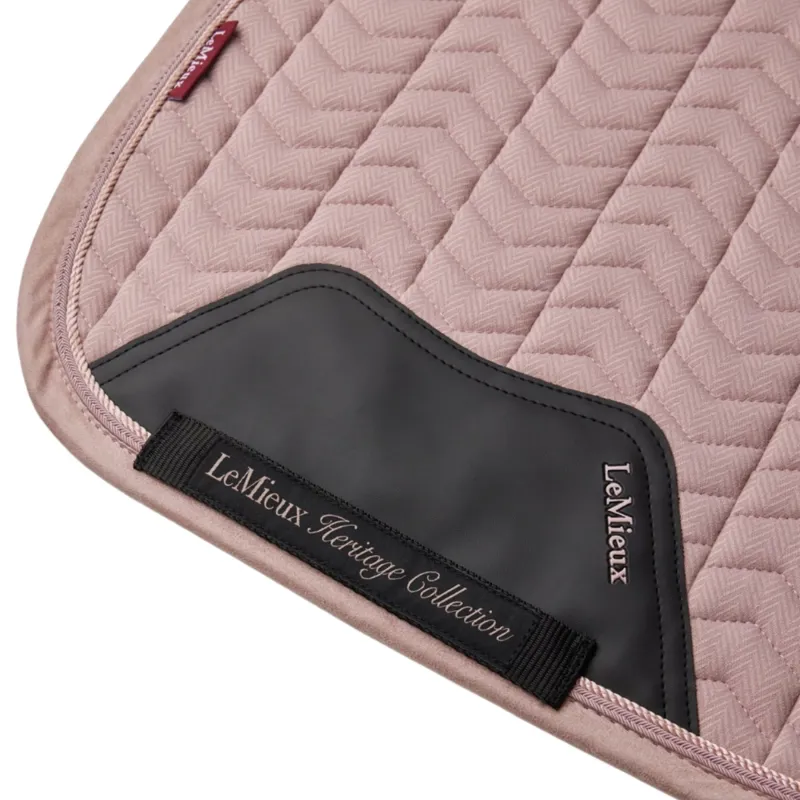 LeMieux Heritage Herringbone Dressage Saddle Pad - Wild Rose Pre-Order-8
