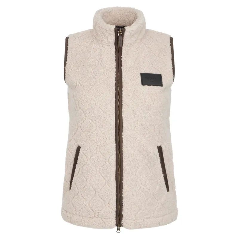 LeMieux Heritage Women's Borg Vest - Stone-1