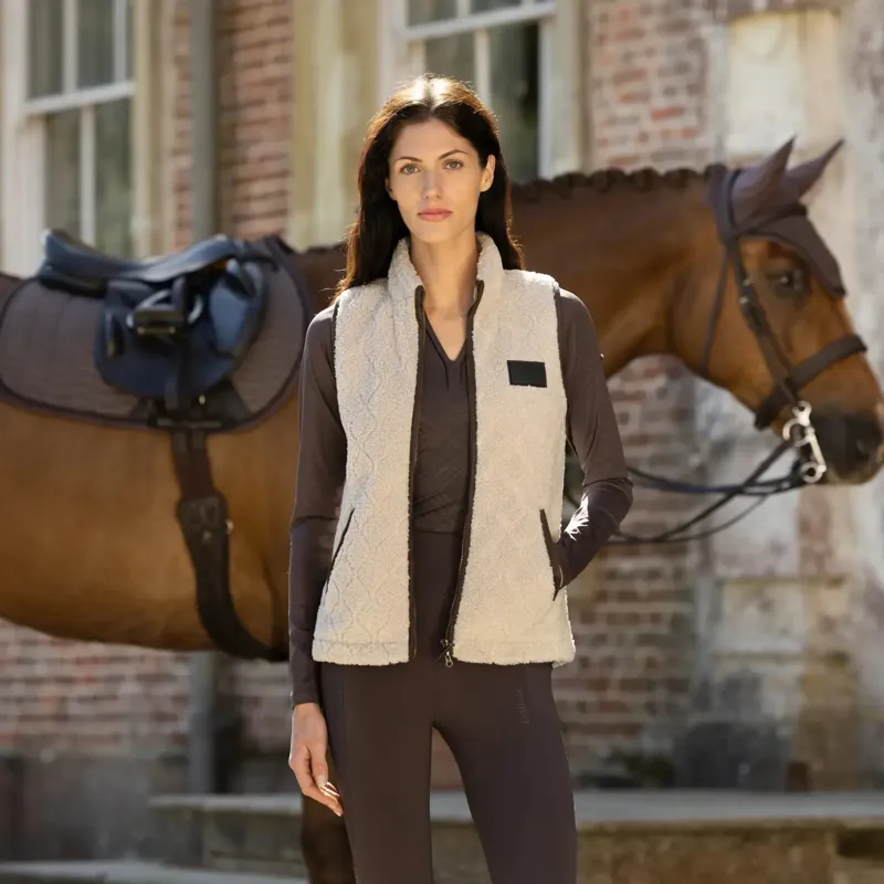 LeMieux Heritage Women's Borg Vest - Stone-9