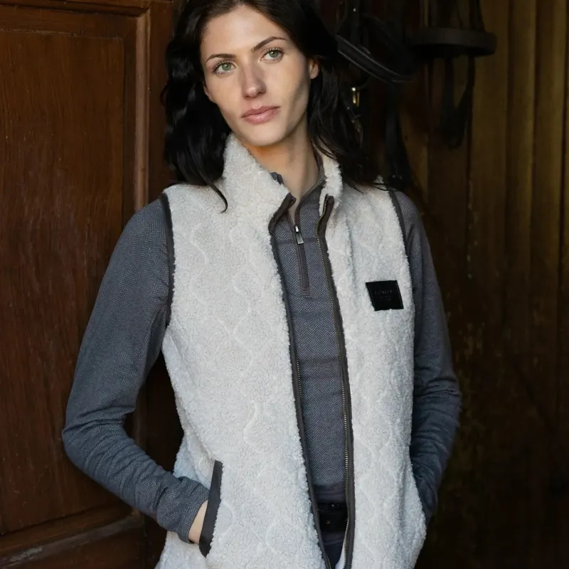 LeMieux Heritage Women's Borg Vest - Stone-5