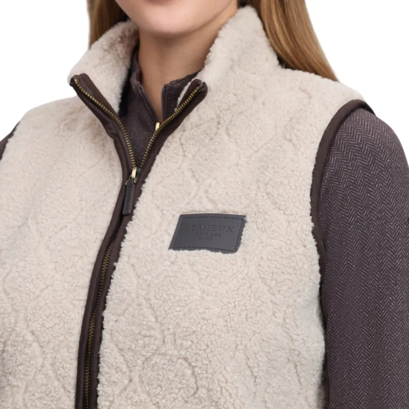 LeMieux Heritage Women's Borg Vest - Stone-12