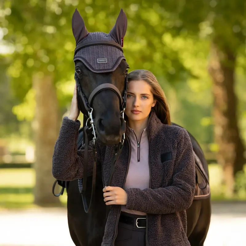 LeMieux Heritage Women's Borg Full Zip Jacket - Cocoa-5