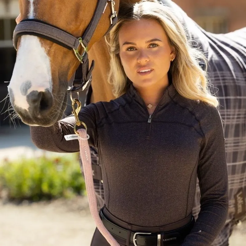 LeMieux Heritage Women's Herringbone Base Layer - Cocoa-5