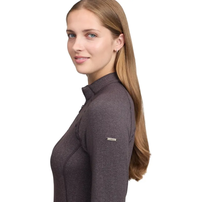 LeMieux Heritage Women's Herringbone Base Layer - Cocoa-6