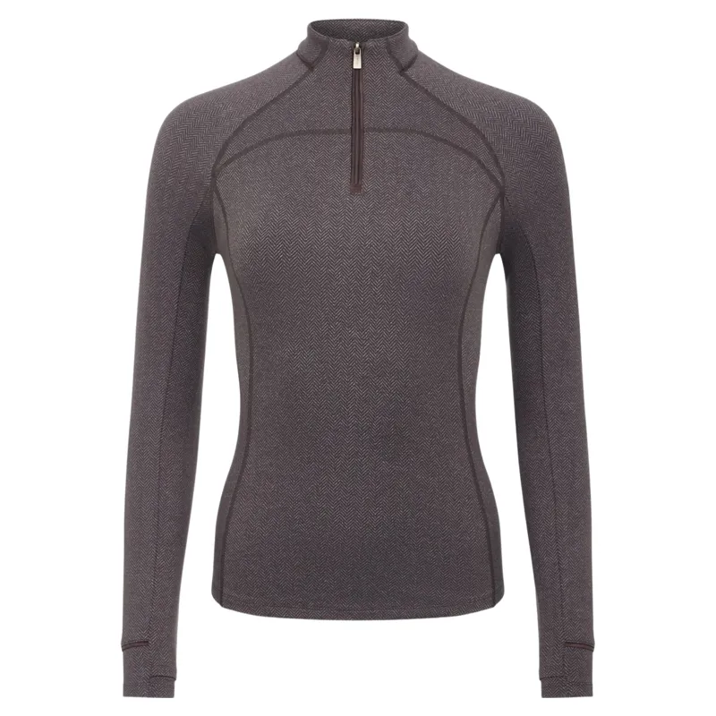 LeMieux Heritage Women's Herringbone Base Layer - Cocoa-2