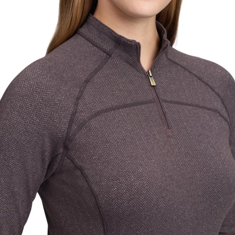 LeMieux Heritage Women's Herringbone Base Layer - Cocoa-8