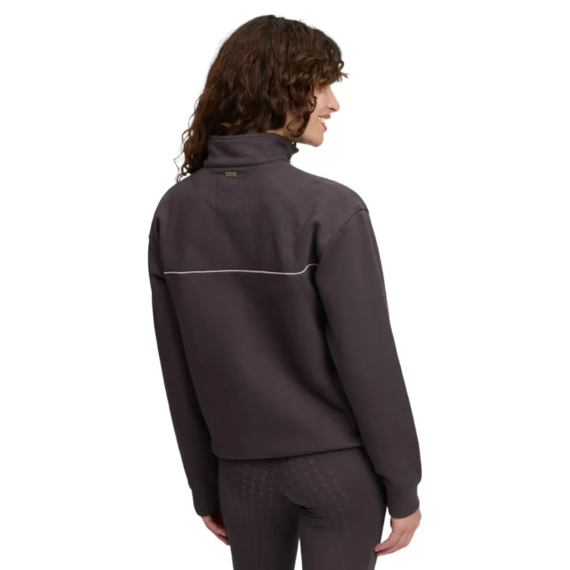 LeMieux Heritage Womens Quarter Zip Sweatshirt - Cocoa-6