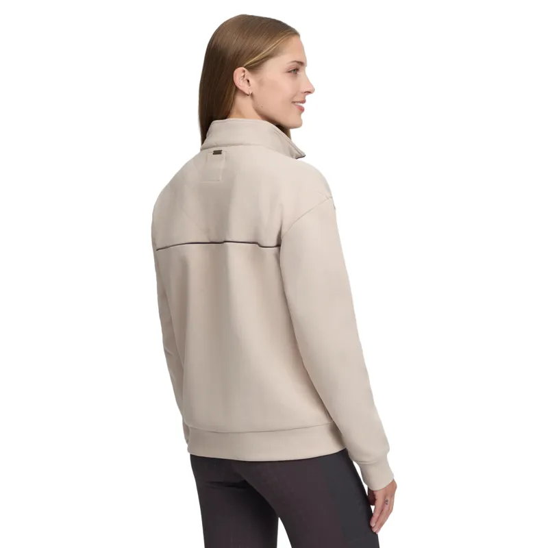 LeMieux Heritage Women's Quarter Zip Sweatshirt - Stone-5