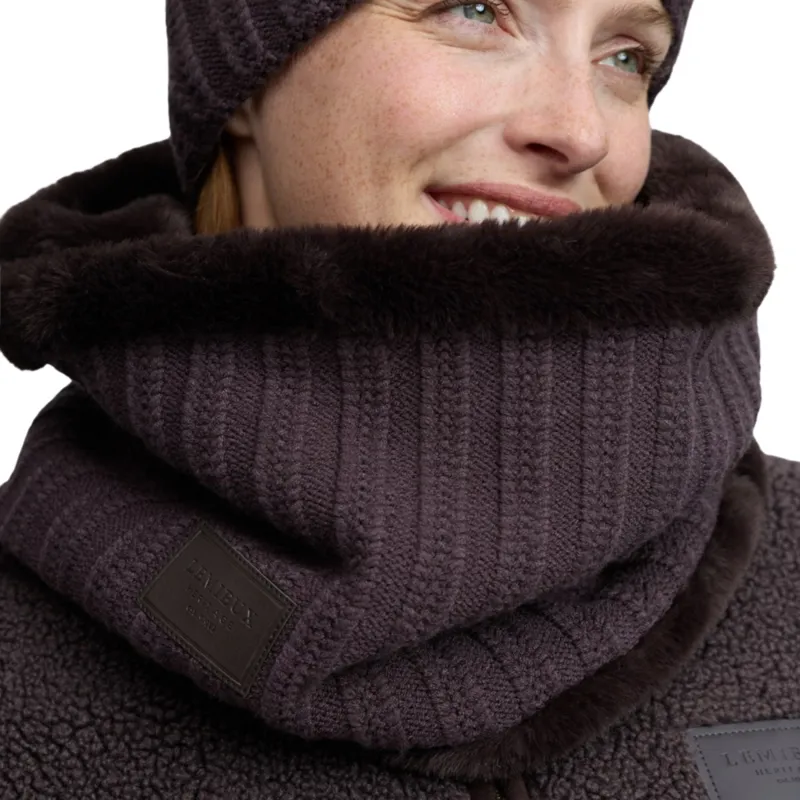 LeMieux Heritage Knitted Snood - Cocoa-4