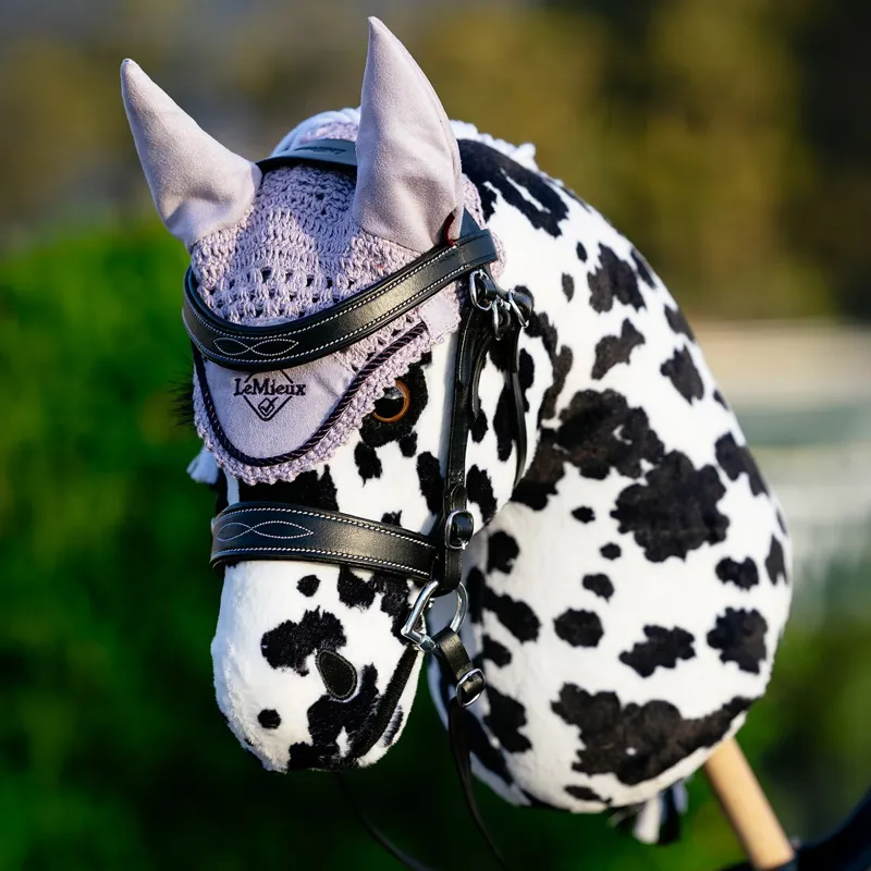 LeMieux Hobby Horse Toy Fly Hood - Lilac-1