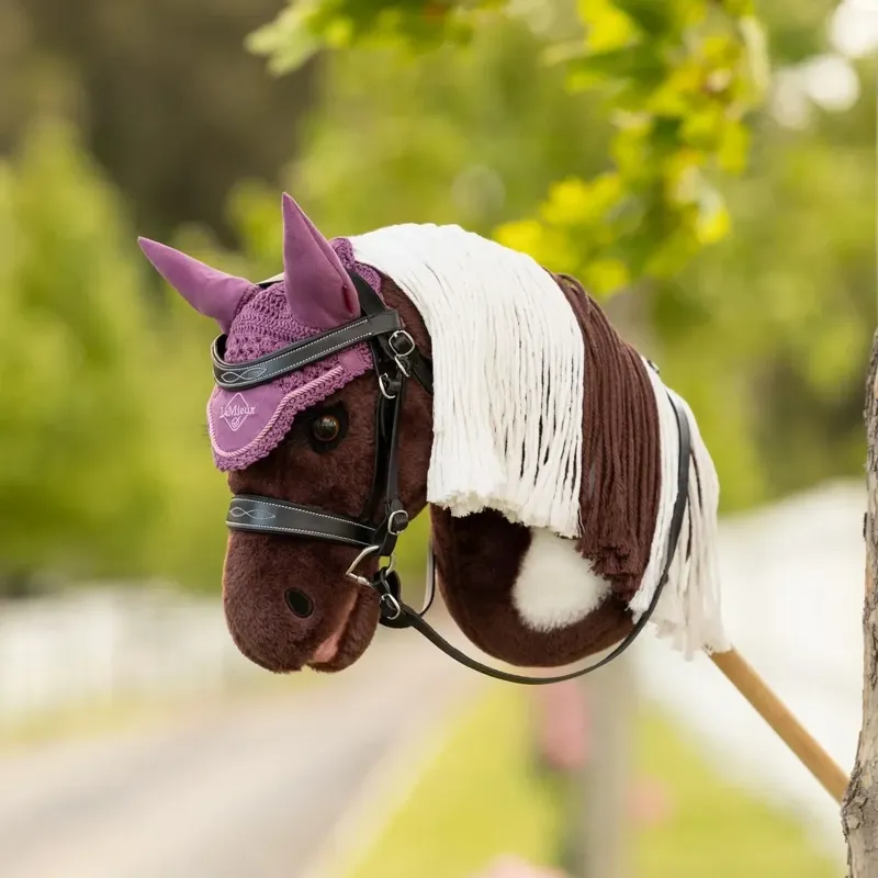 LeMieux Hobby Horse Toy Fly Hood - Mallow-2