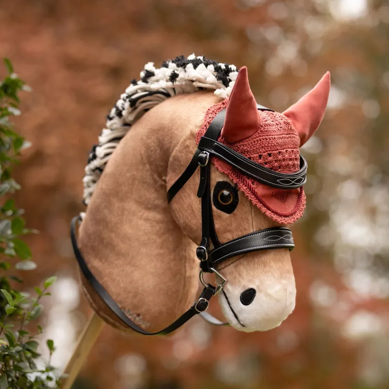 LeMieux Hobby Horse Toy Fly Hood - Spiced Earth-2