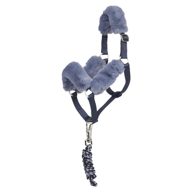 LeMieux Hobby Horse Comfort Halter and Lead Rope Set - Navy
