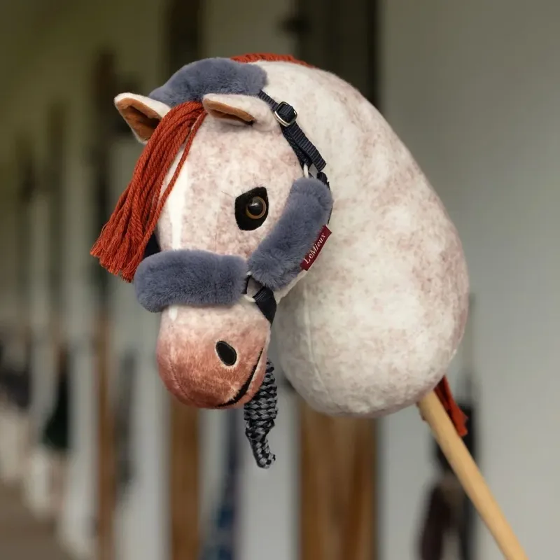 LeMieux Hobby Horse Comfort Halter and Lead Rope Set - Navy-2