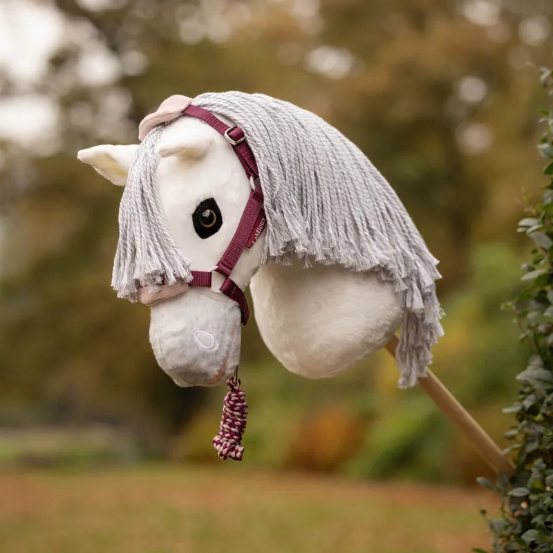 LeMieux Hobby Horse Vogue Halter and Lead Rope Set - Blackberry-1