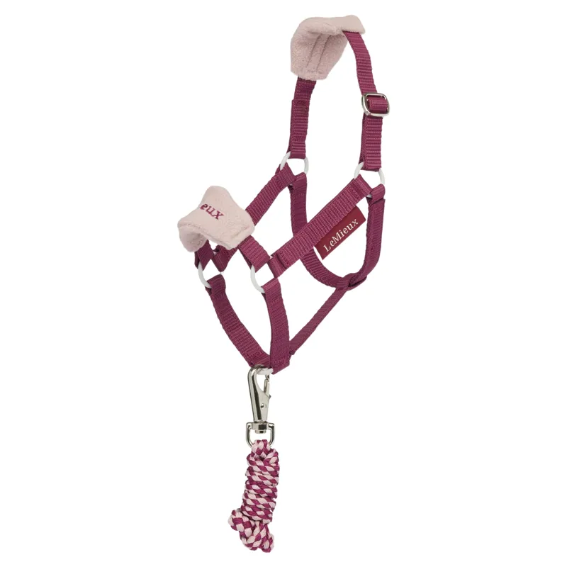 LeMieux Hobby Horse Vogue Halter and Lead Rope Set - Blackberry