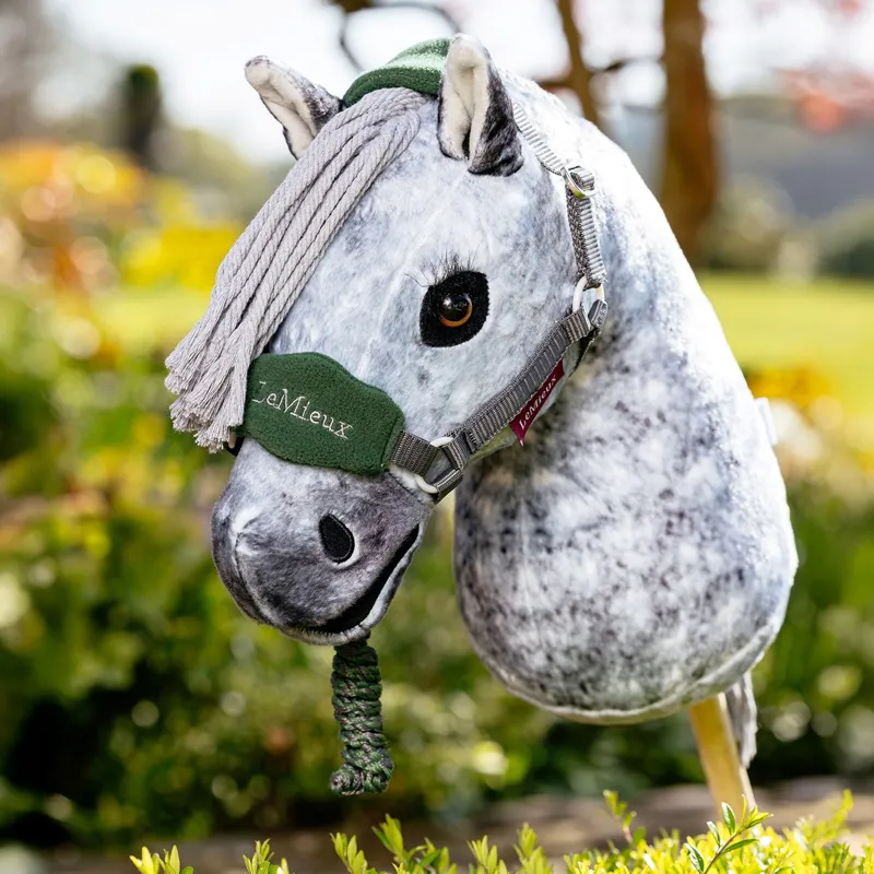 LeMieux Hobby Horse Vogue Halter and Lead Rope Set - Hunter Green-1