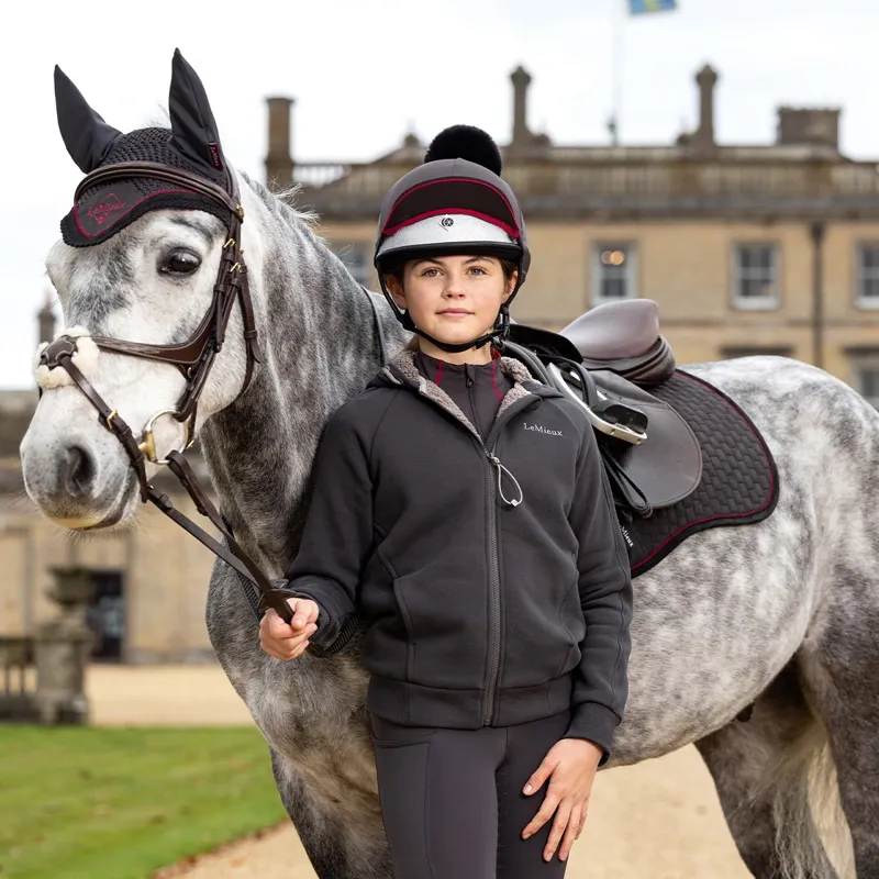 LeMieux Young Rider Hollie Sherpa Junior Hoodie - Cinder-2